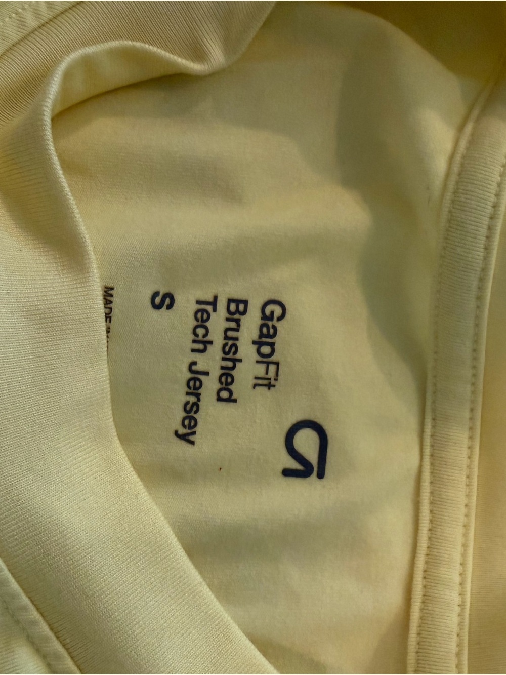 GAP Womens Long Sleeve Tee - Light Yellow